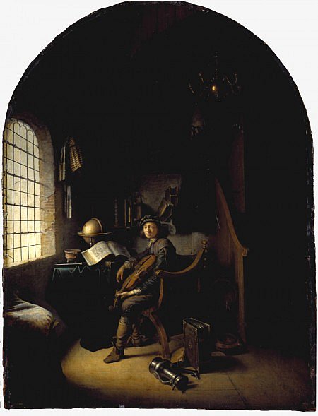 Scholar Interrupted at His Writing - The Leiden Collection