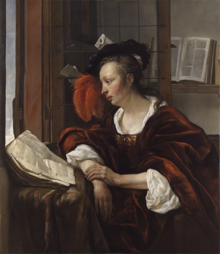 Woman Reading a Book by a Window - The Leiden Collection
