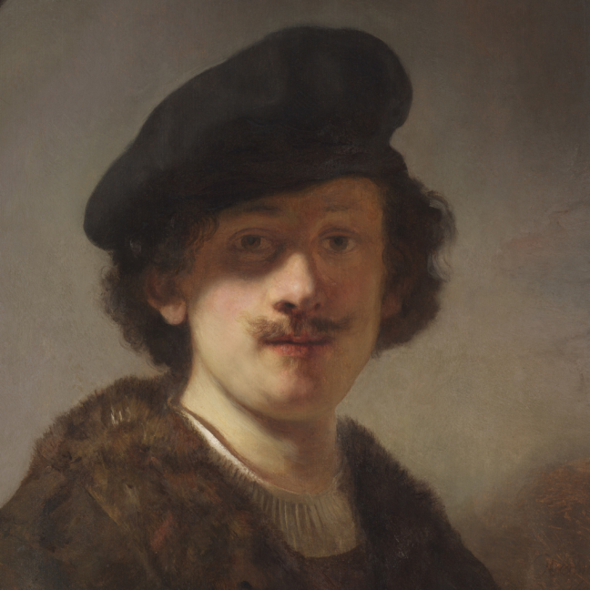 Rembrandt van Rijn, Self-Portrait with Shaded Eyes - The