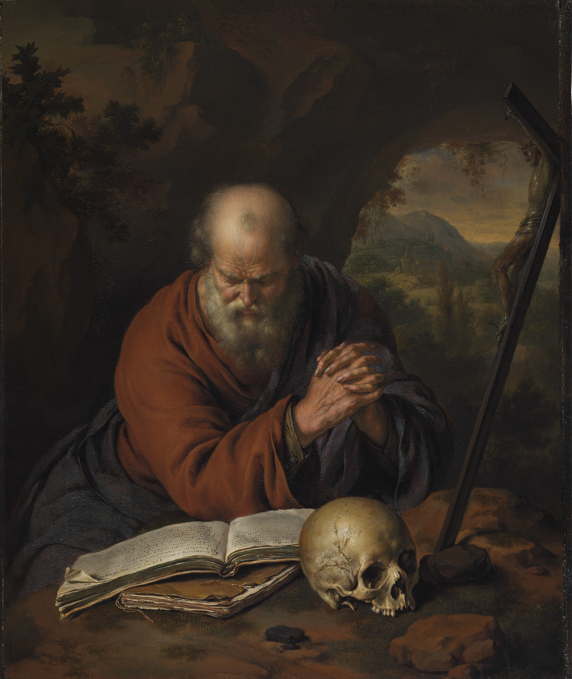 Hermit Praying in the Wilderness - The Leiden Collection