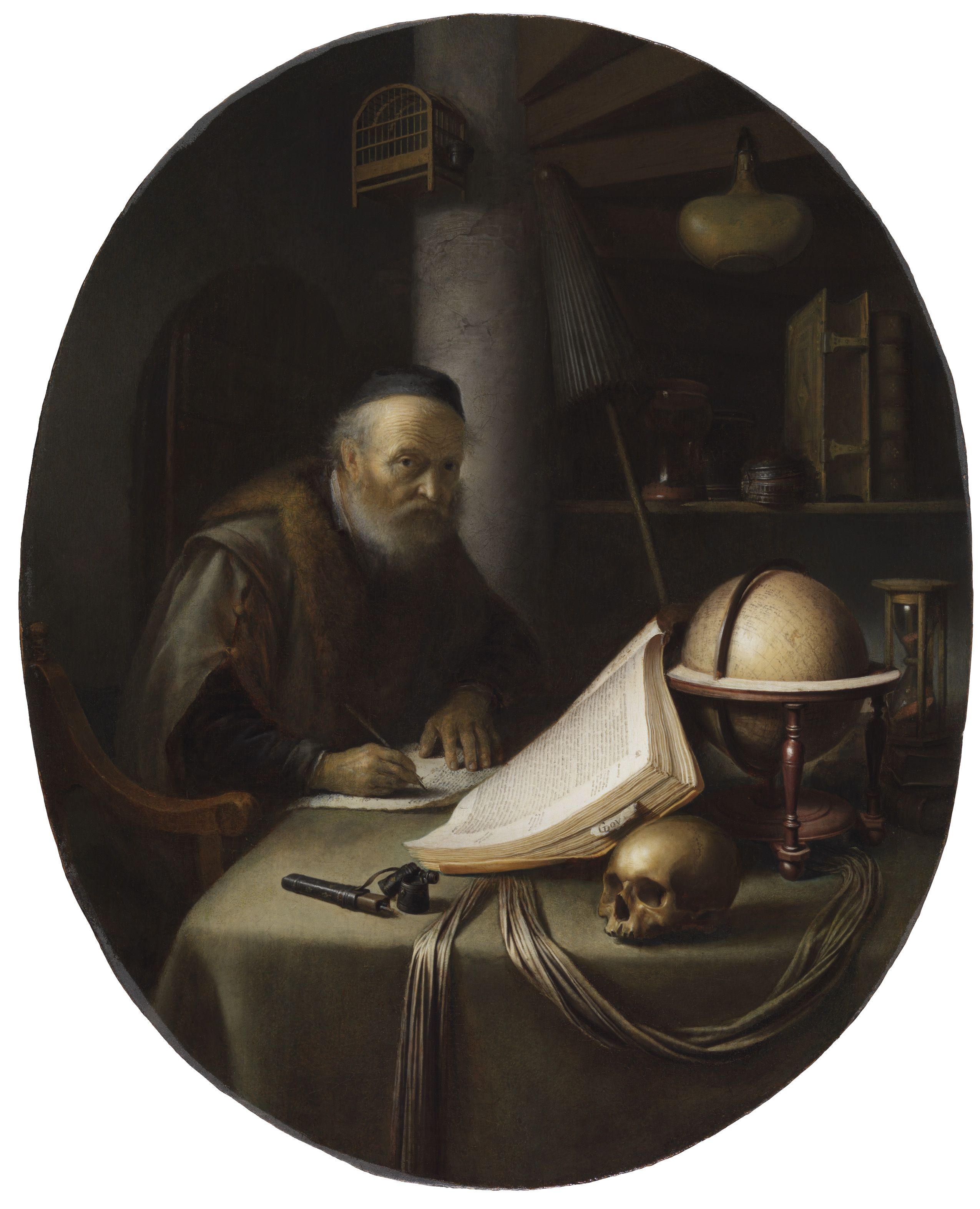 Scholar Interrupted at His Writing The Leiden Collection